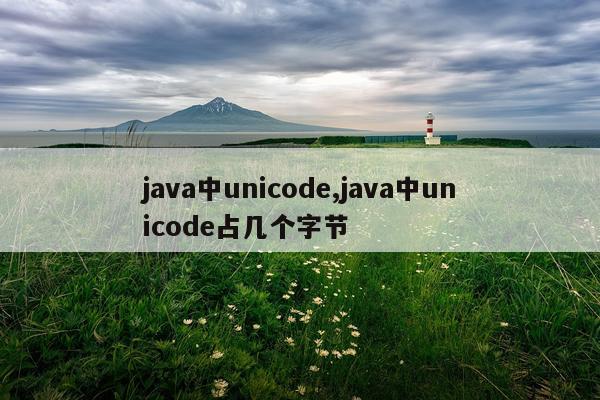 java中unicode,java中unicode占几个字节