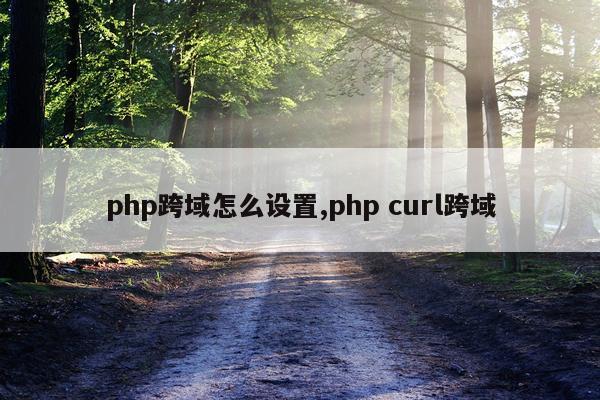 php跨域怎么设置,php curl跨域