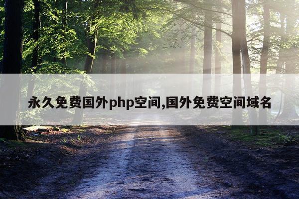 永久免费国外php空间,国外免费空间域名