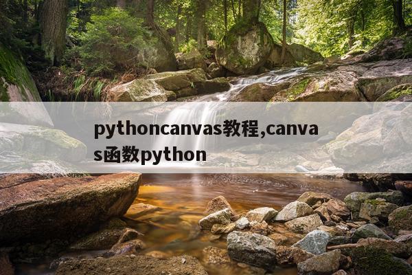 pythoncanvas教程,canvas函数python