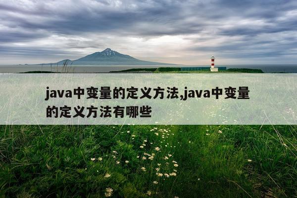 java中变量的定义方法,java中变量的定义方法有哪些
