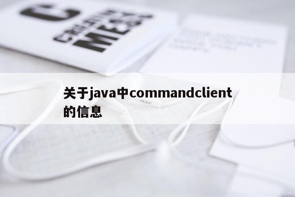 关于java中commandclient的信息