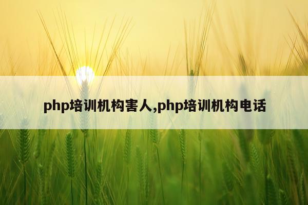 php培训机构害人,php培训机构电话
