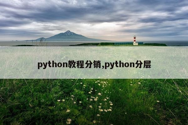 python教程分销,python分层