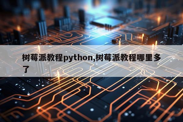 树莓派教程python,树莓派教程哪里多了