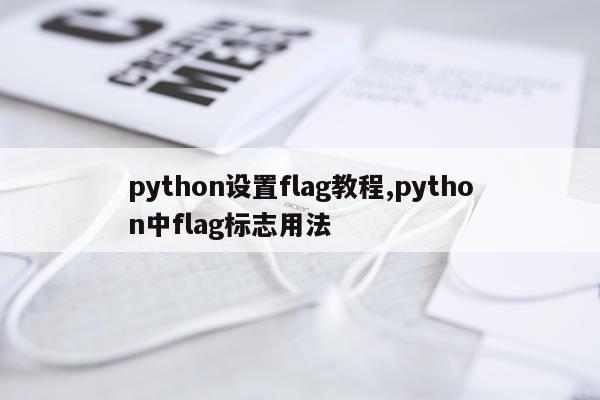 python设置flag教程,python中flag标志用法