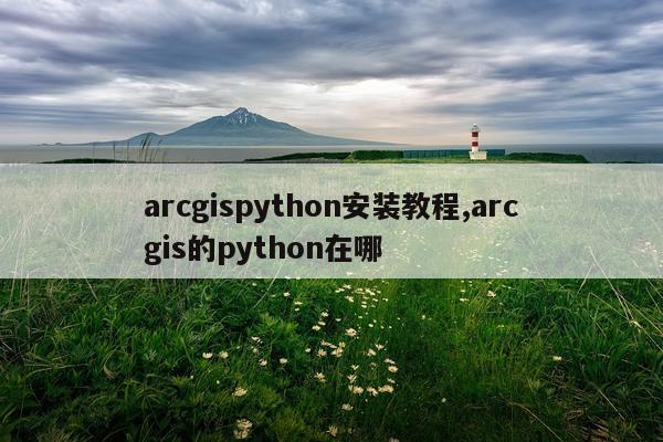 arcgispython安装教程,arcgis的python在哪