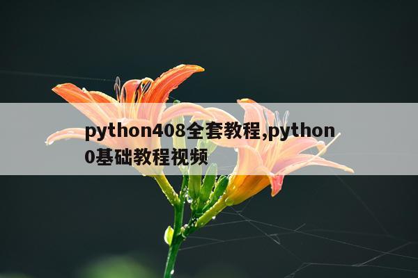 python408全套教程,python0基础教程视频