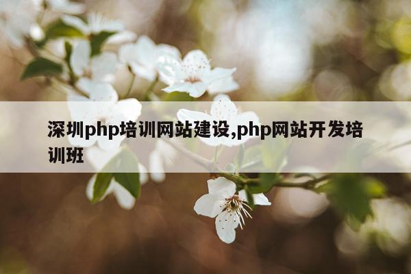 深圳php培训网站建设,php网站开发培训班