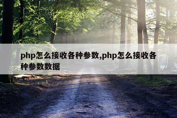 php怎么接收各种参数,php怎么接收各种参数数据