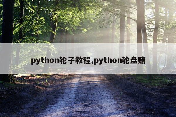 python轮子教程,python轮盘赌