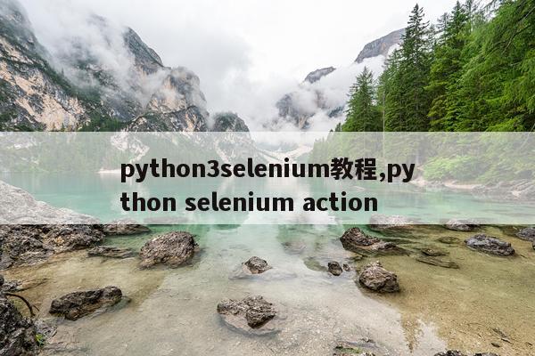 python3selenium教程,python selenium action