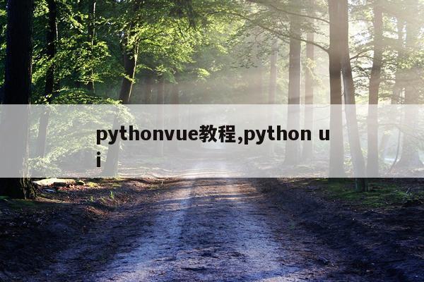 pythonvue教程,python ui