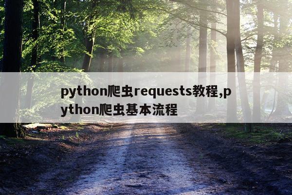 python爬虫requests教程,python爬虫基本流程