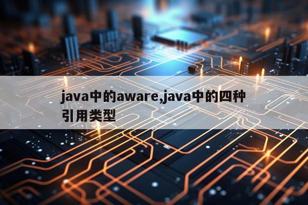 java中的aware,java中的四种引用类型