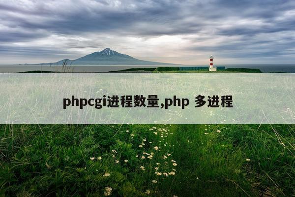 phpcgi进程数量,php 多进程