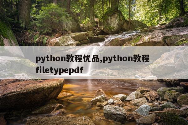 python教程优品,python教程 filetypepdf