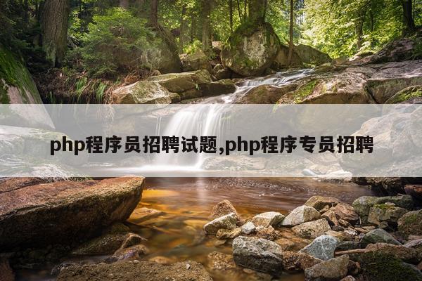 php程序员招聘试题,php程序专员招聘
