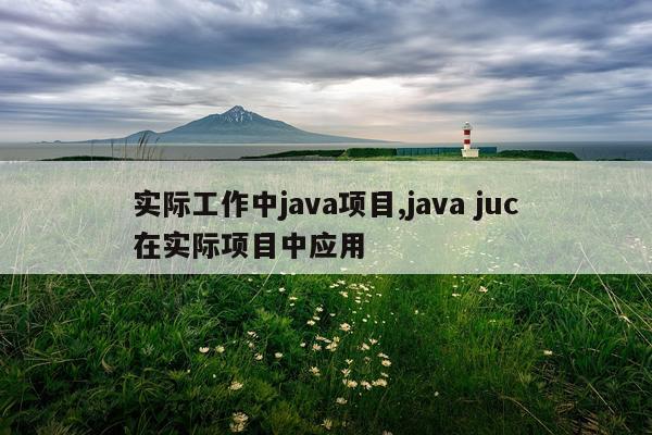 实际工作中java项目,java juc在实际项目中应用
