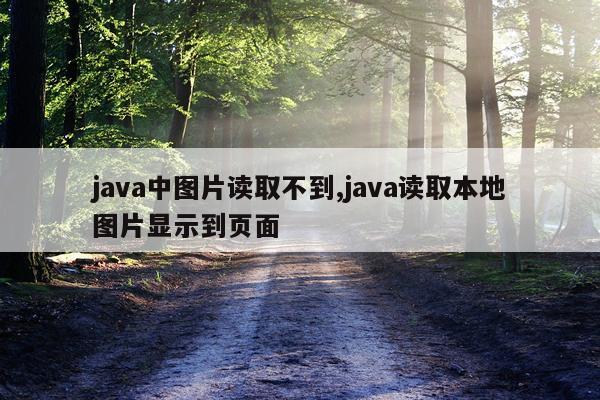 java中图片读取不到,java读取本地图片显示到页面