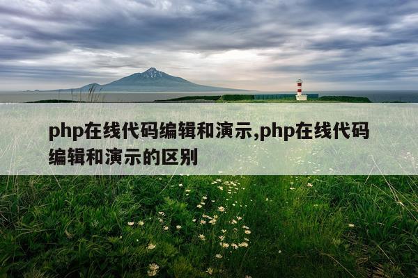 php在线代码编辑和演示,php在线代码编辑和演示的区别