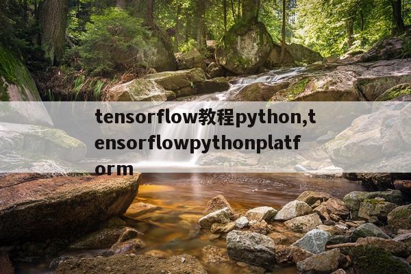 tensorflow教程python,tensorflowpythonplatform