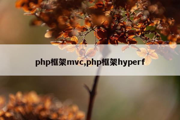 php框架mvc,php框架hyperf