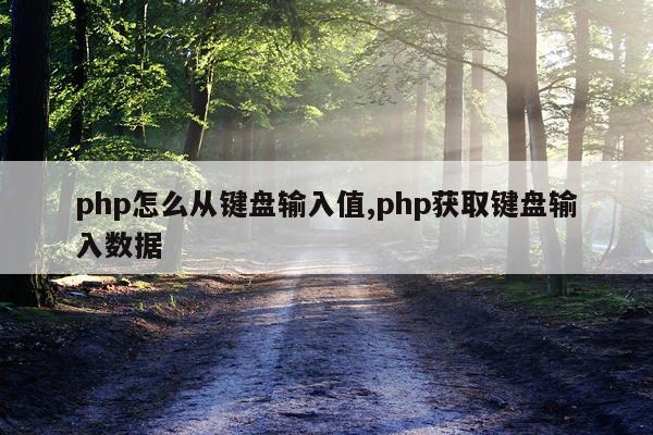 php怎么从键盘输入值,php获取键盘输入数据