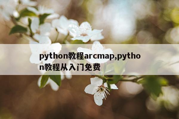 python教程arcmap,python教程从入门免费