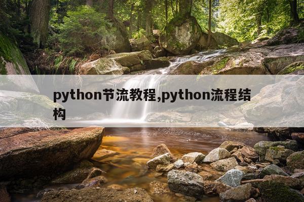 python节流教程,python流程结构