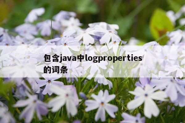 包含java中logproperties的词条