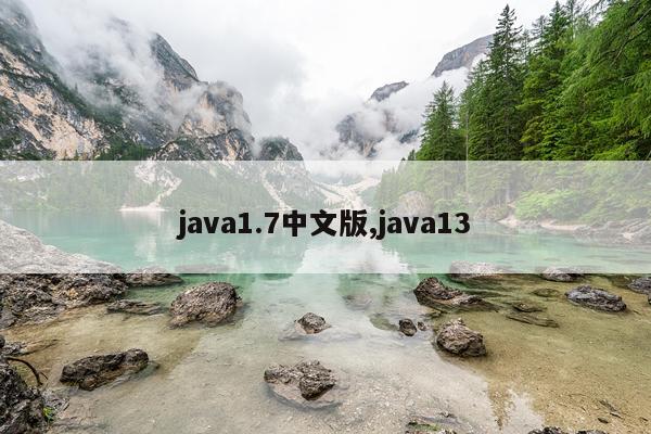 java1.7中文版,java13