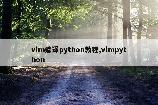 vim编译python教程,vimpython
