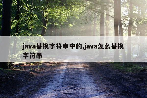 java替换字符串中的,java怎么替换字符串