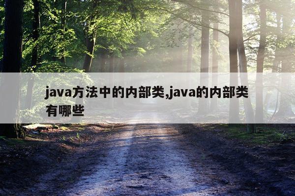 java方法中的内部类,java的内部类有哪些