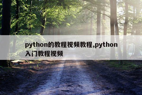 python的教程视频教程,python入门教程视频