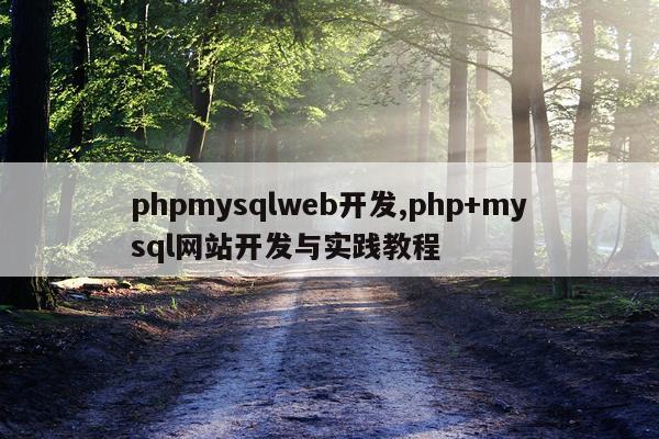 phpmysqlweb开发,php+mysql网站开发与实践教程