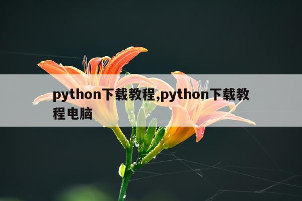 python下载教程,python下载教程电脑