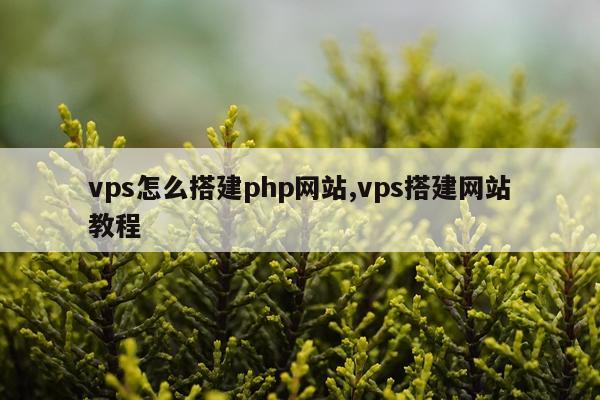 vps怎么搭建php网站,vps搭建网站教程