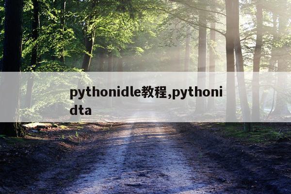 pythonidle教程,pythonidta