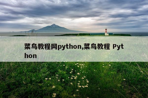 菜鸟教程网python,菜鸟教程 Python