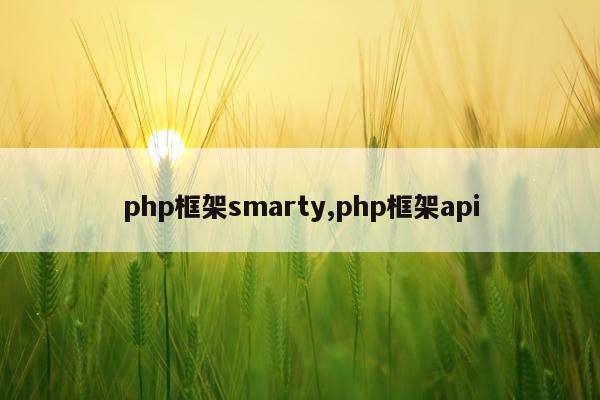 php框架smarty,php框架api