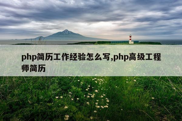 php简历工作经验怎么写,php高级工程师简历