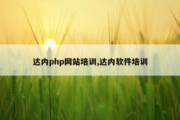 达内php网站培训,达内软件培训