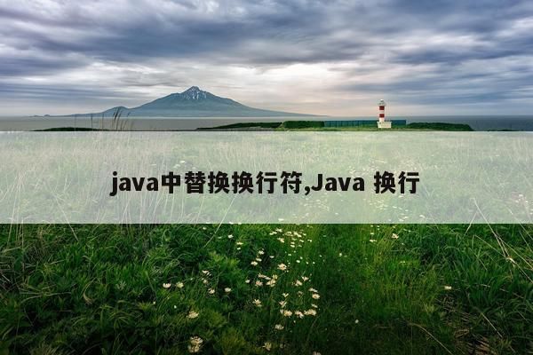 java中替换换行符,Java 换行