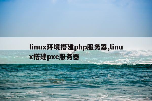 linux环境搭建php服务器,linux搭建pxe服务器