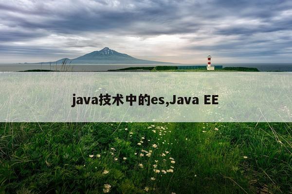 java技术中的es,Java EE
