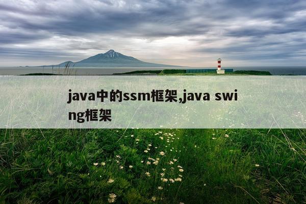 java中的ssm框架,java swing框架