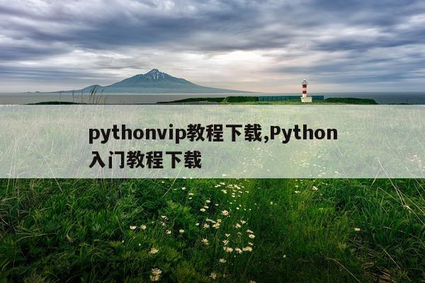 pythonvip教程下载,Python入门教程下载