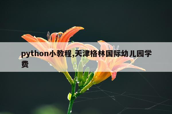 python小教程,天津格林国际幼儿园学费
